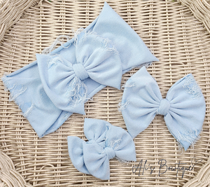 Sky Blue Distressed