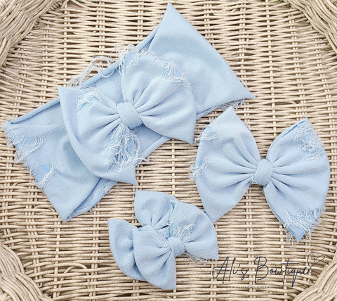 Sky Blue Distressed